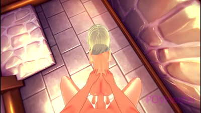 (Pakute) Ọmọbinrin Elvish ṣe iranlọwọ fun ọ lati wẹ oju rẹ.